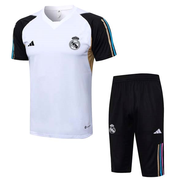 Camiseta Entrenamiento Real Madrid Conjunto Completo 2023/24 Blanco